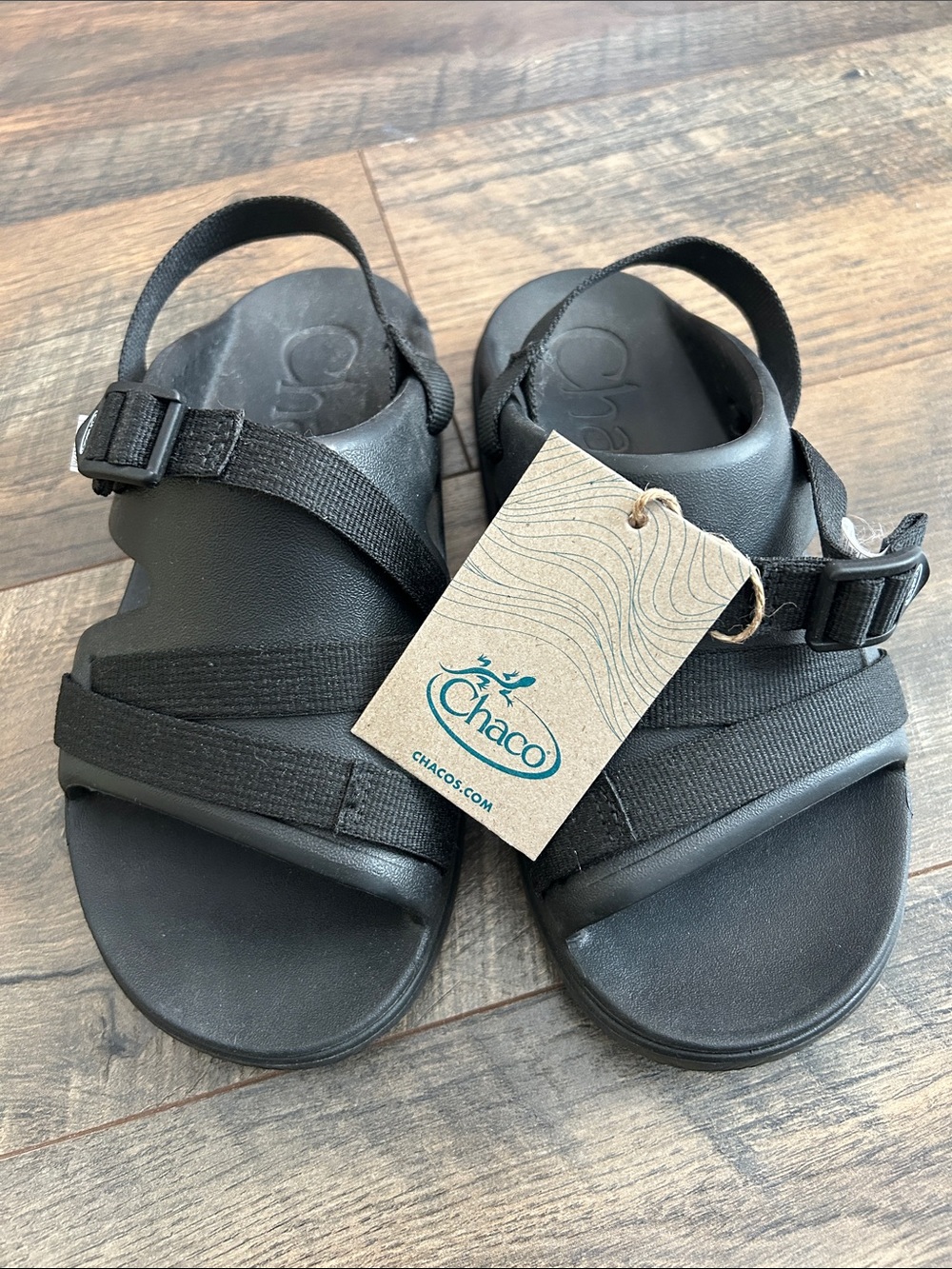 NWT Chaco Black Kid’s Outdoor Strap Sandals